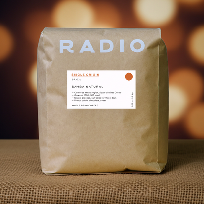 Brazil natural single origin whole bean coffee