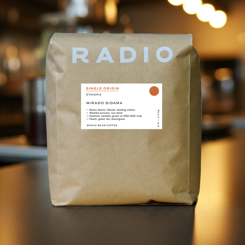 Ethiopia Sidama single origin whole bean coffee