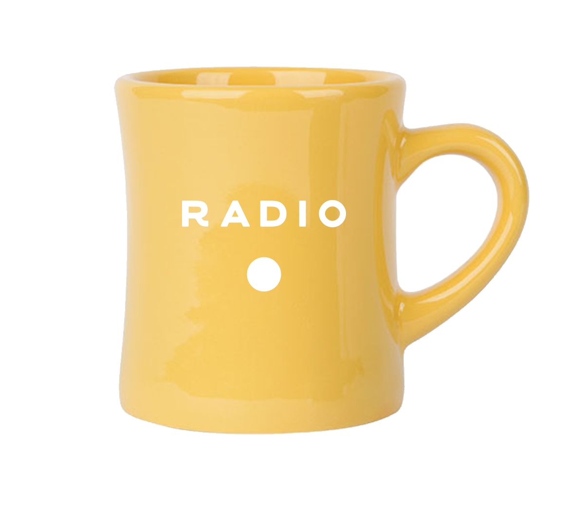 Yellow Radio Diner Coffee Mug from Radio Roasters Coffee