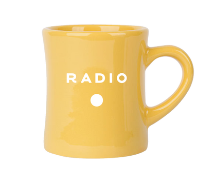 Yellow Radio Diner Coffee Mug from Radio Roasters Coffee